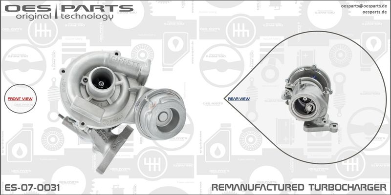 OES PARTS Kompresors, Turbopūte ES-07-0031